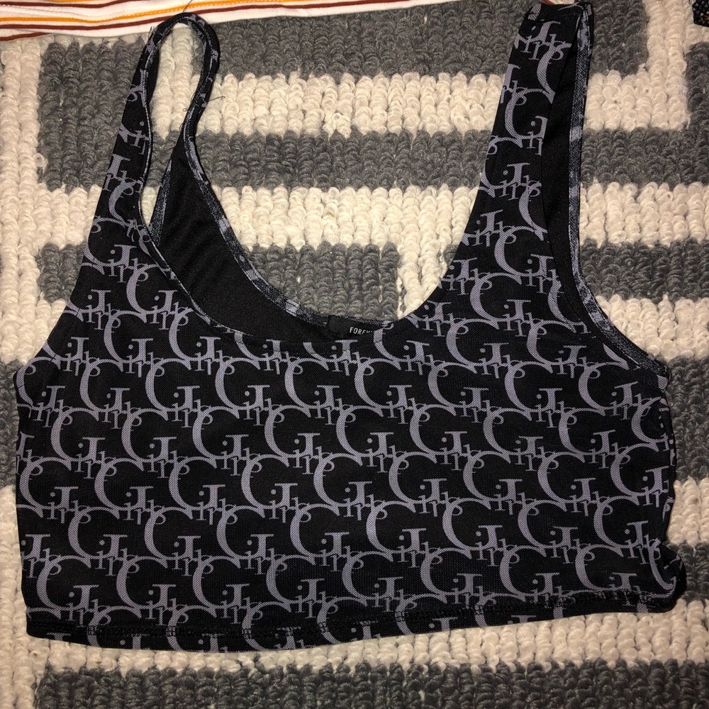 black tank top